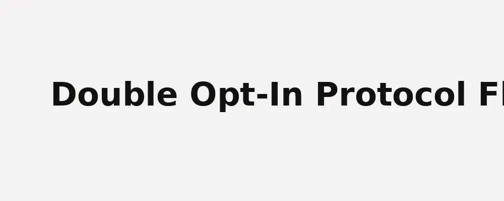 Double Opt-in Diagram